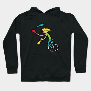 Unicycle Juggler Hoodie